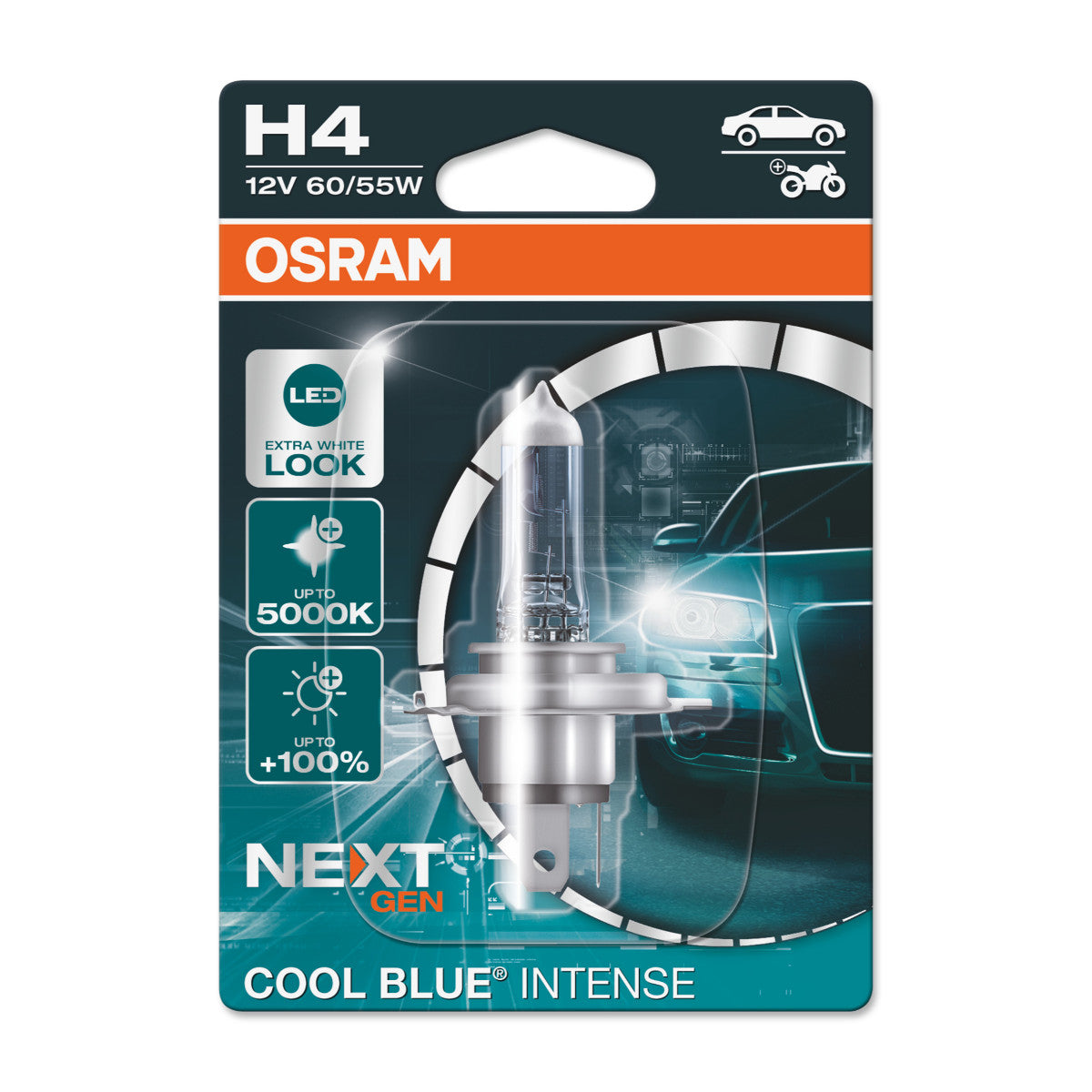 OSRAM - H4 Halogeenkoplamplamp - Enkele blister - 1-PACK