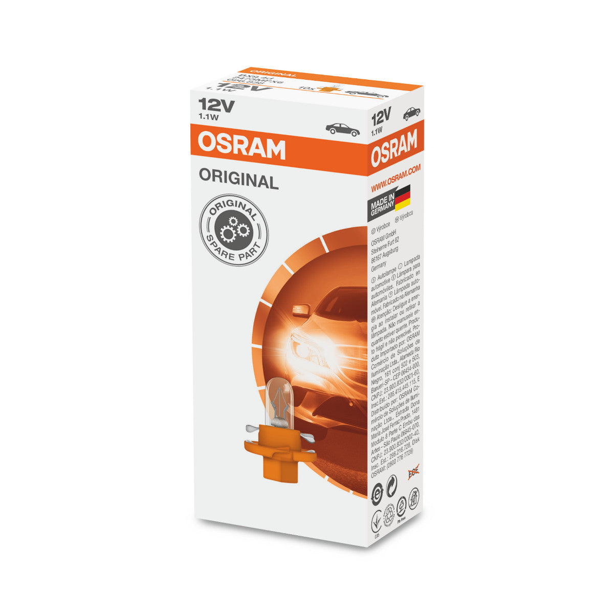 OSRAM ORIGINAL - KUNSTSTOF MF BASE - 1 -1W - Extra gloeilamp