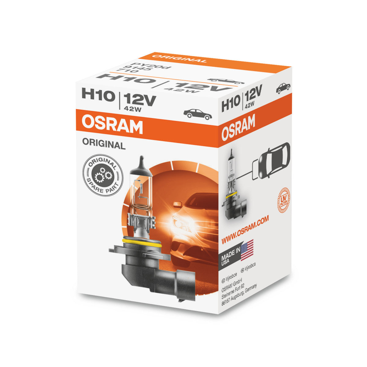 OSRAM ORIGINAL LINE - H10 - 12 V - 42 W - Halogeen koplamplamp