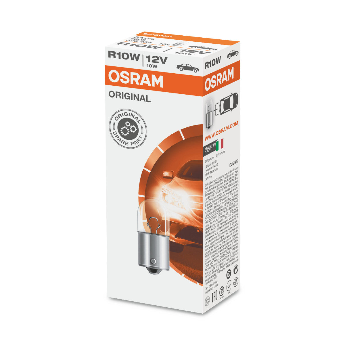 OSRAM ORIGINEEL - METALEN BASIS - R10W - 12V