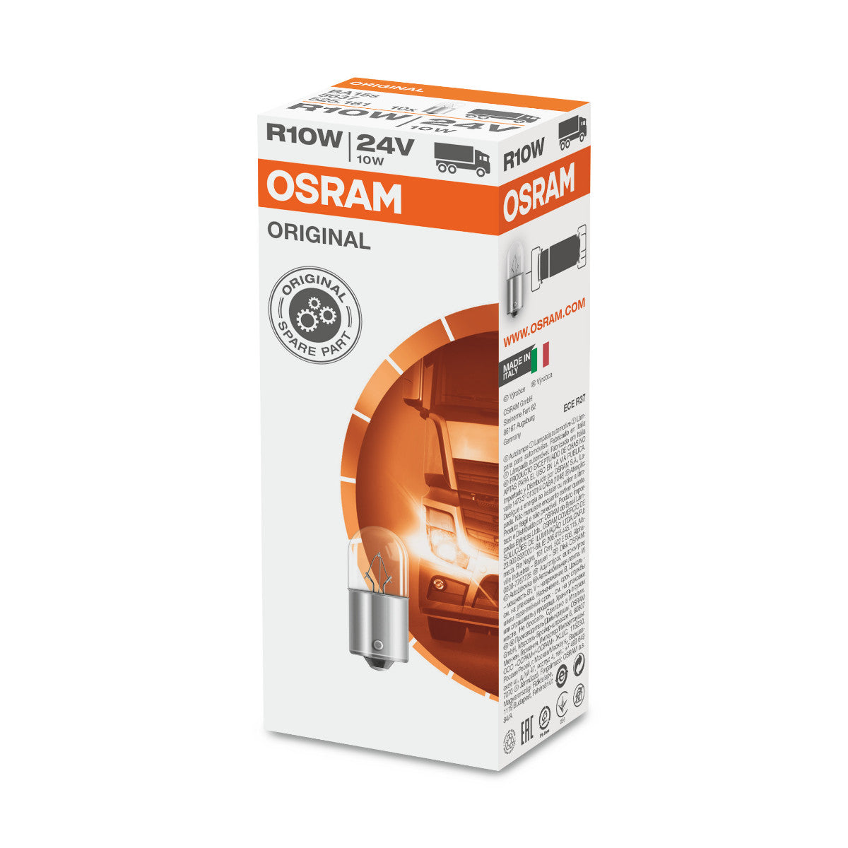 OSRAM ORIGINEEL - METALEN BASIS - R10W - 24V