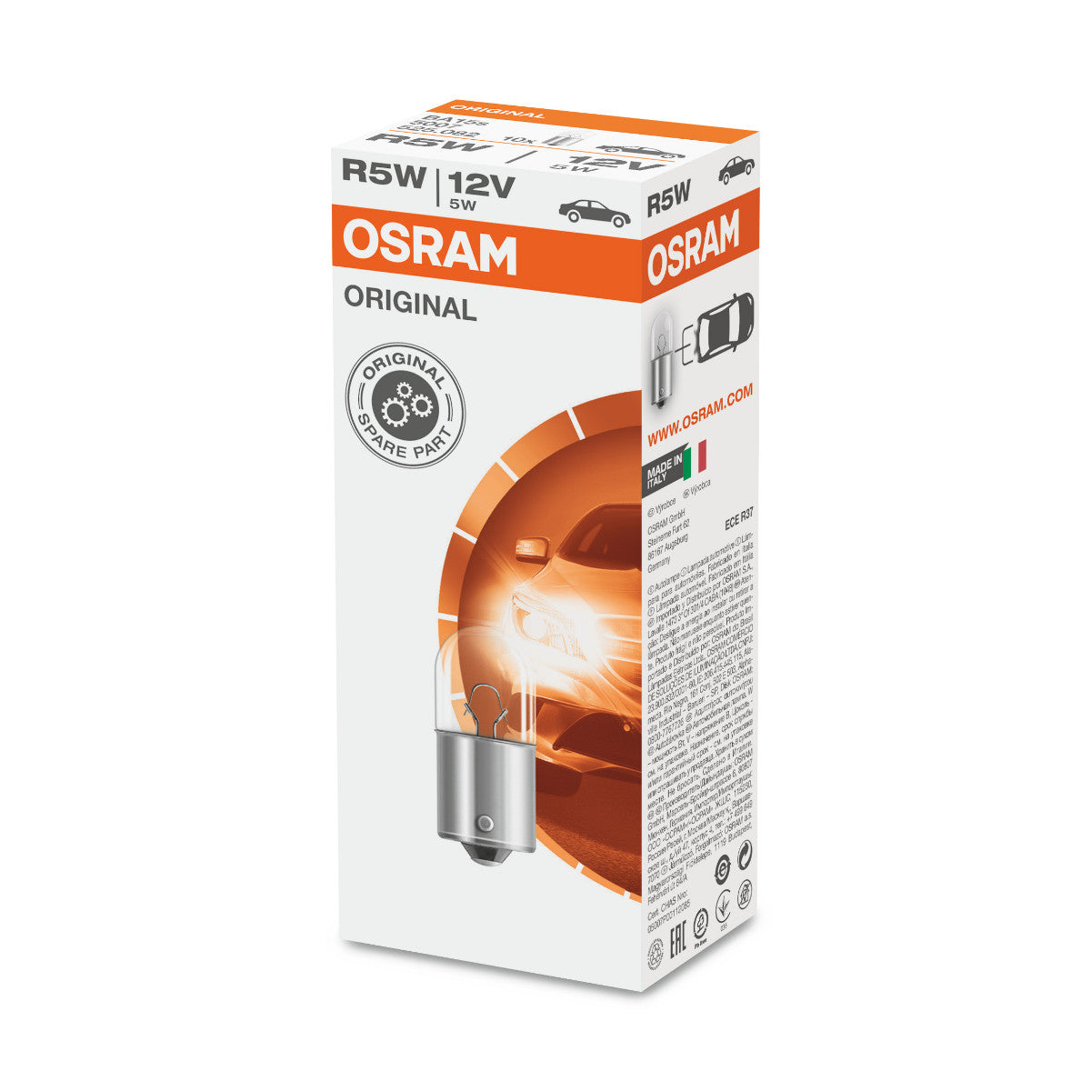 OSRAM ORIGINEEL - METALEN BASIS - R5W - 12V