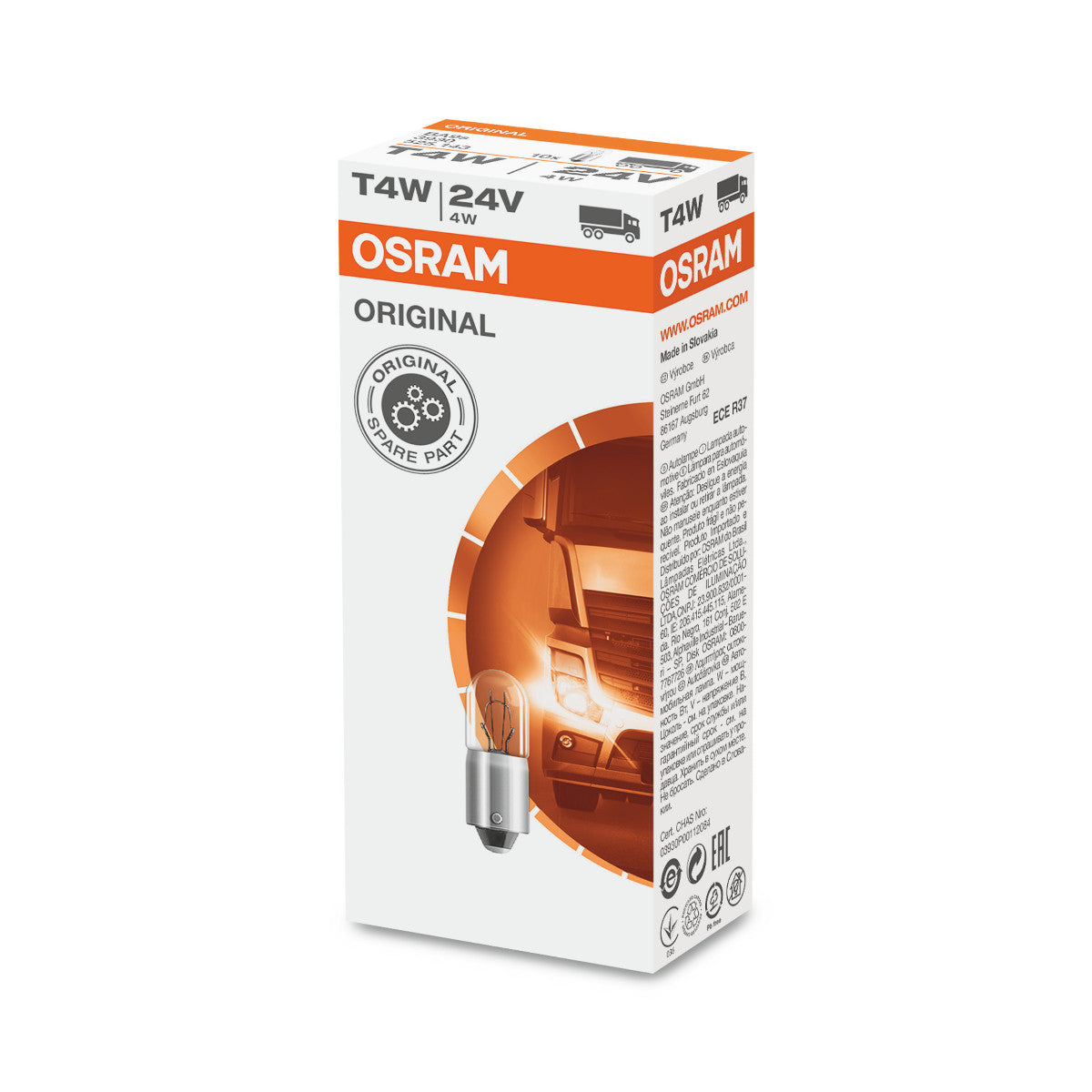 OSRAM ORIGINEEL - METALEN BASIS - T4W - 24V