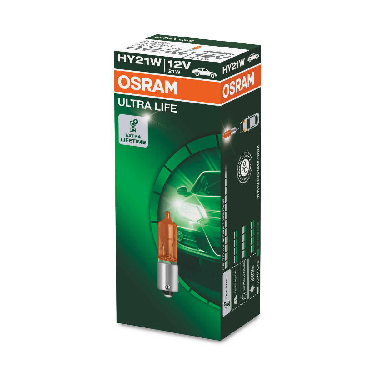 OSRAM ULTRA LIFE - HY21W Extra gloeilamp