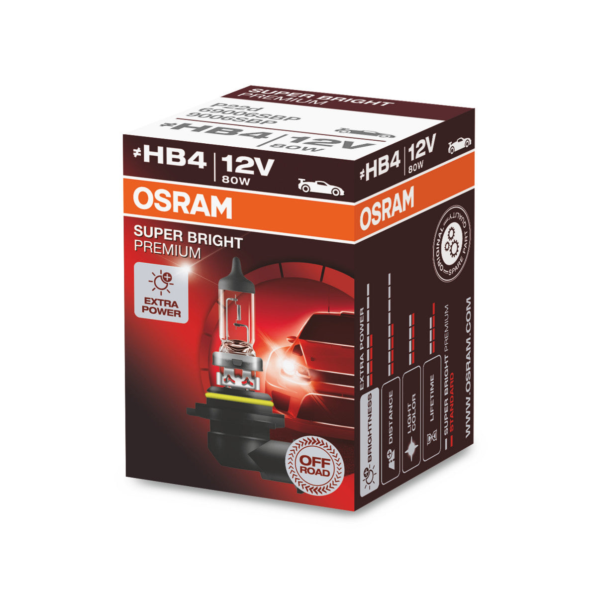 OSRAM SUPER BRIGHT PREMIUM - SUPER BRIGHT - Offroad HB4 halogeenkoplamp