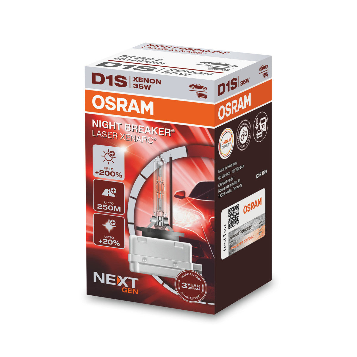 OSRAM XENARC NIGHT BREAKER LASER (VOLGENDE GENERATIE) - D1S - 1-PACK