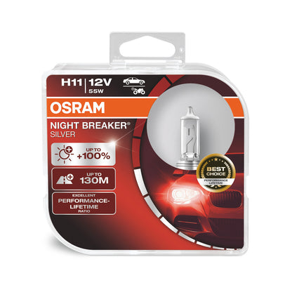 OSRAM NIGHT BREAKER® SILVER H11 Duo-doos