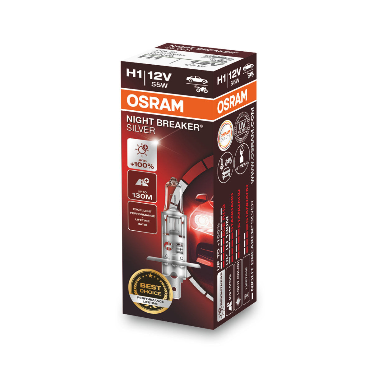 OSRAM NIGHT BREAKER® SILVER H1 vouwdoos