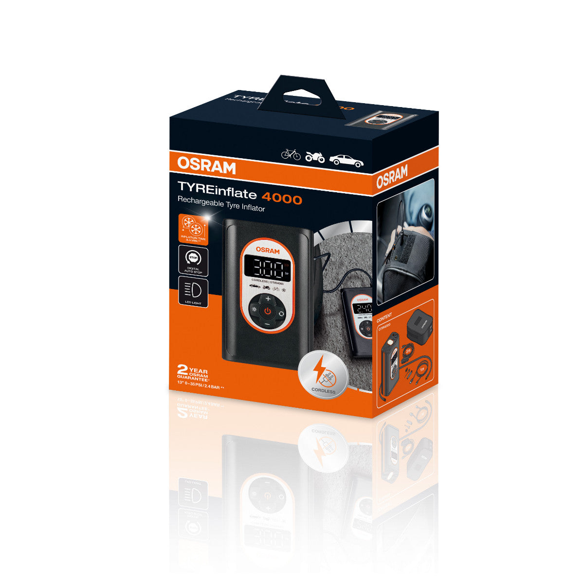 OSRAM BANDEN oppompen - 4000 Bandenpomp