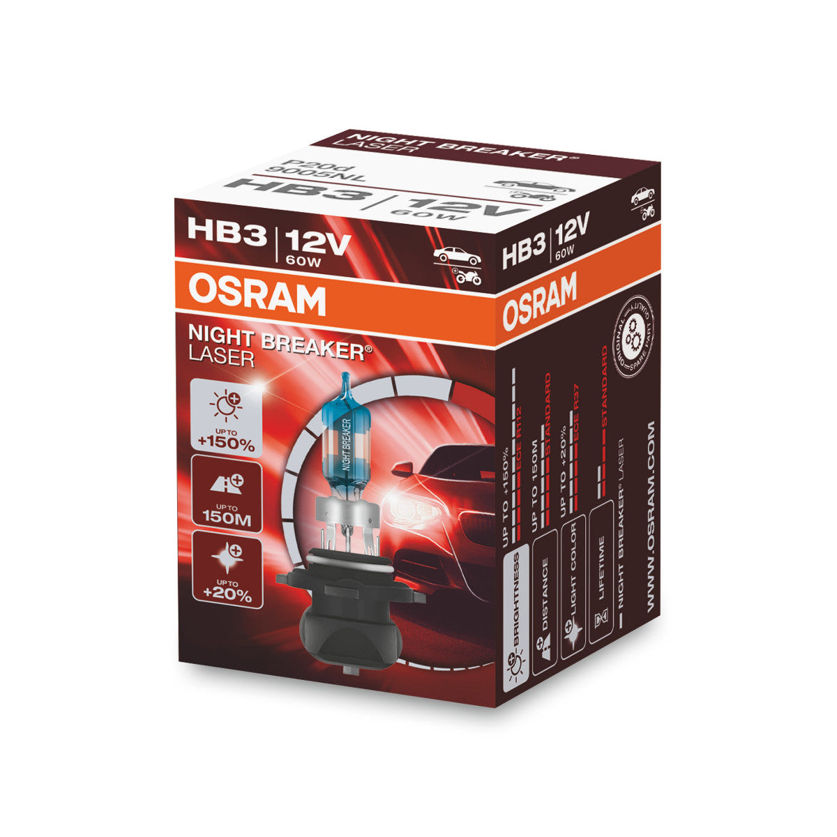 OSRAM NIGHT BREAKER® LASER HB3 vouwdoos