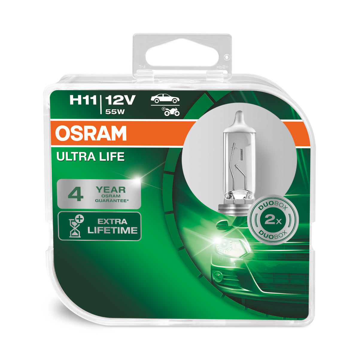 OSRAM ULTRA LIFE - H11 Halogeen koplamplamp - Duobox