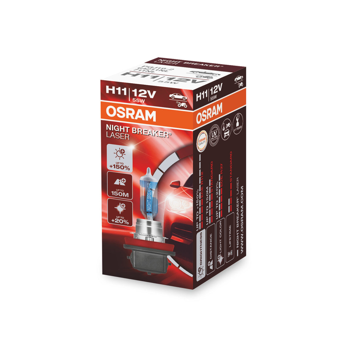 OSRAM NIGHT BREAKER® LASER H11 vouwdoos