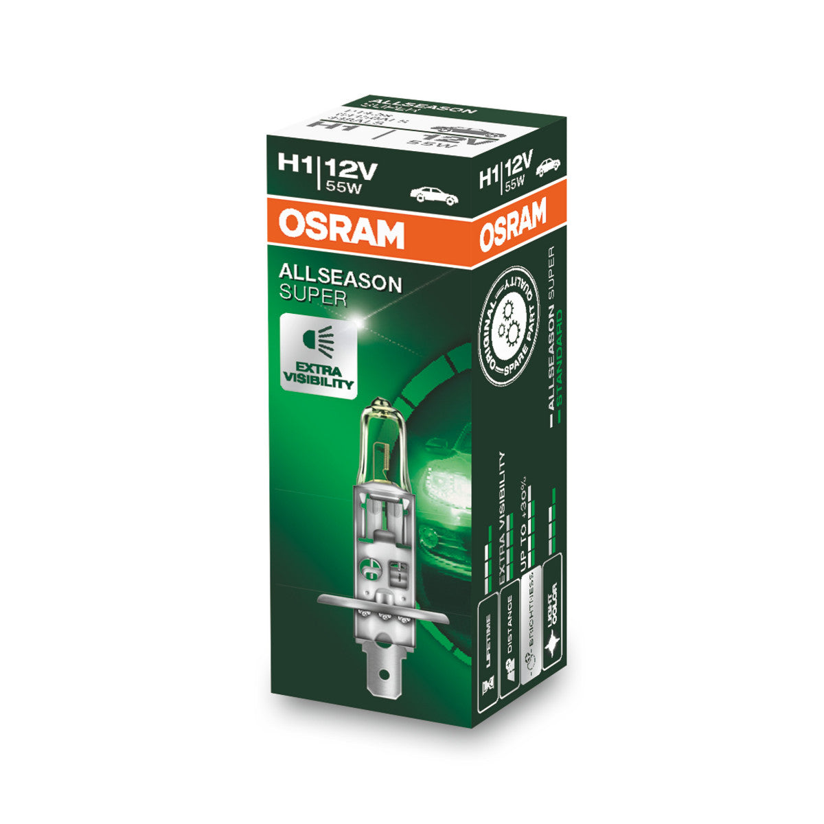 OSRAM ALLSEASON SUPER - ALLSEASON - H1 Halogeen koplamplamp