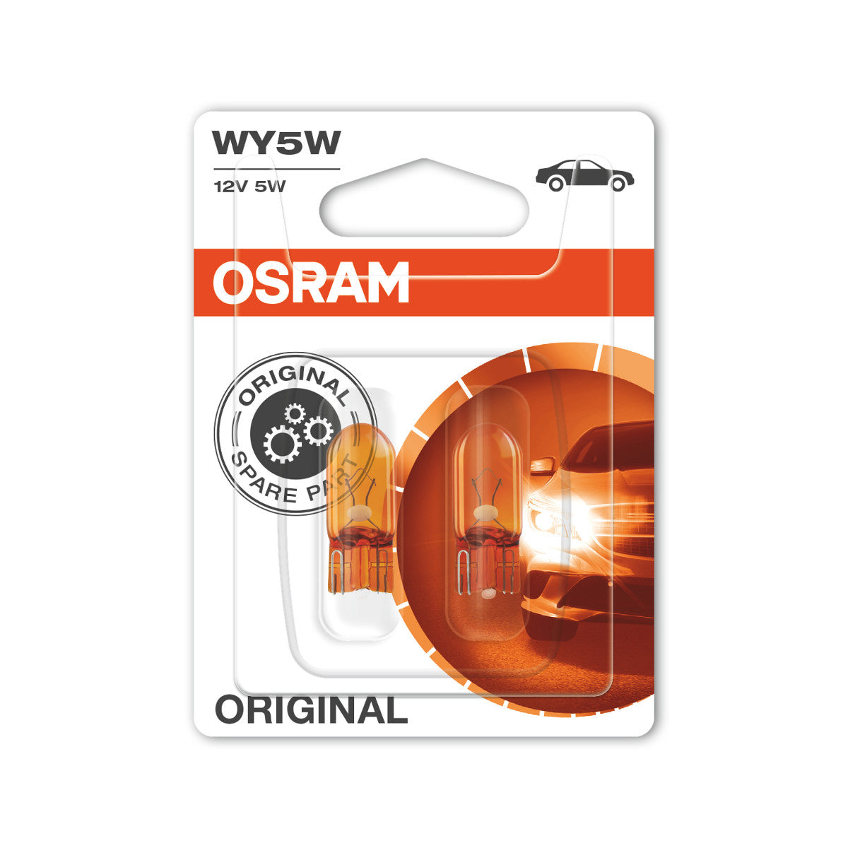 OSRAM ORIGINAL - WEDGE BASE - WY5W - 12V Extra gloeilamp - 2-PACK