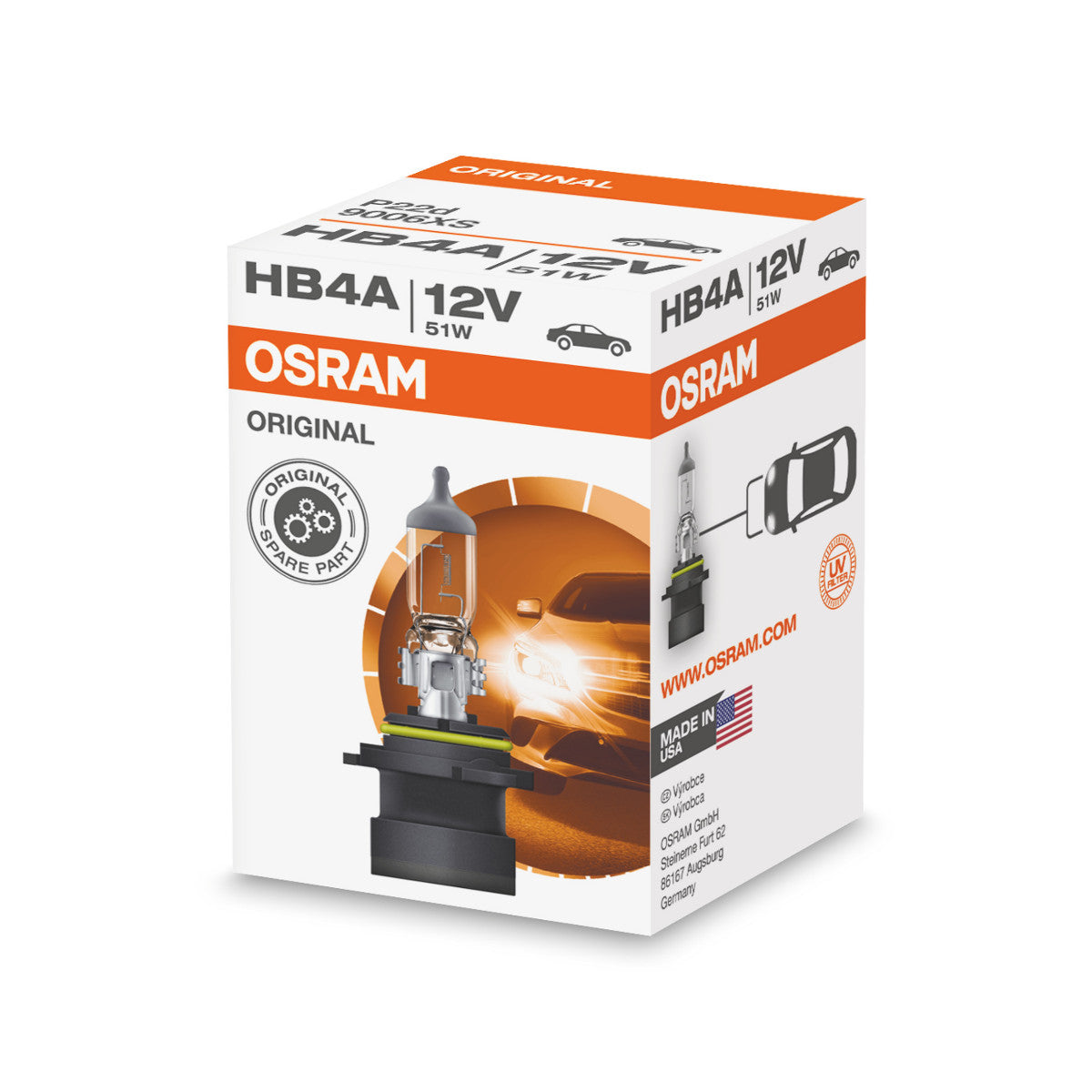 OSRAM ORIGINAL LINE - HB4A - 12 V - 51 W - Halogeen koplamplamp