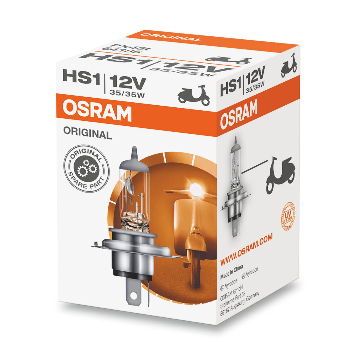 OSRAM ORIGINAL LINE - HS1 - 12 V - 3535 W - Halogeen koplamplamp - Vouwdoos