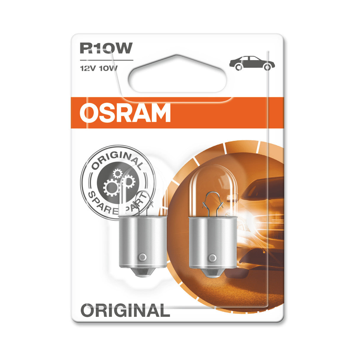 OSRAM ORIGINAL - METALEN BASIS - R10W - 12V Extra gloeilamp