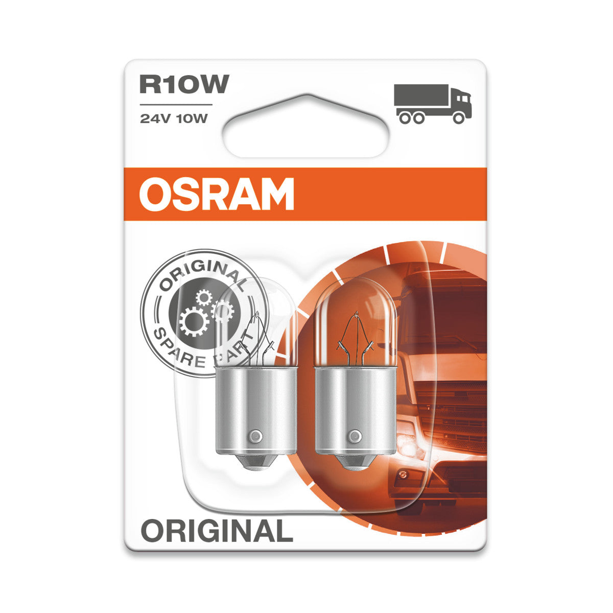 OSRAM ORIGINAL - METALEN BASIS - R10W - 24V Extra gloeilamp