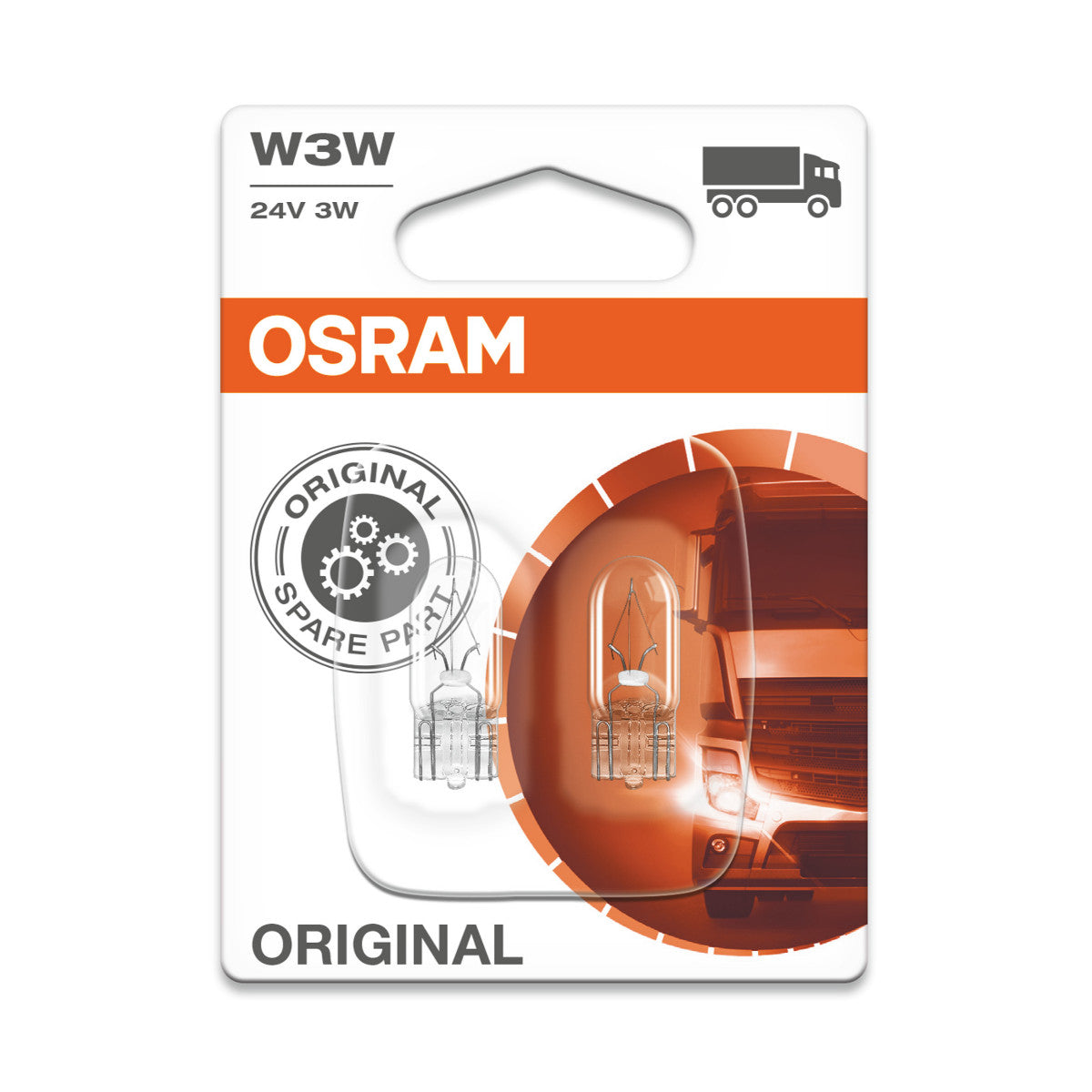 OSRAM ORIGINAL - WEDGE BASE - W3W - 24V Extra gloeilamp