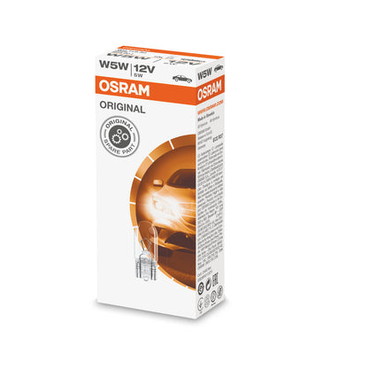 OSRAM ORIGINAL - WEDGE BASE - 5W - 12V - W2.1x9.5d - Extra gloeilamp