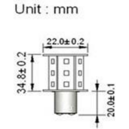 BAY15d 12V/24V 0.5W/3.1W