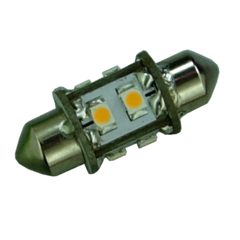 Spollampa 12V/24V 0.9W 31mm