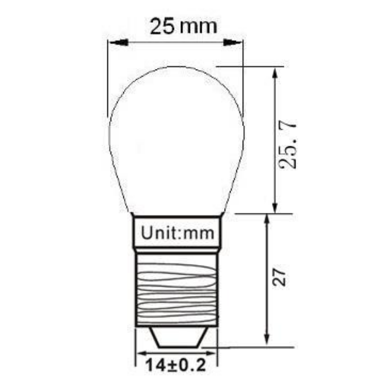 E14 12V/24V 1.5W