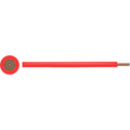 Blanke geleider PVC 1mm2 Blank koper Rood per meter
